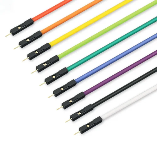 Imagen 2 del producto Cable Dupont de silicona supersuave para Arduino, 10cm, 20cm, 30cm, 2,54mm, macho, hembra, 22AWG, 26AWG, dorado, 10 piezas, 1P