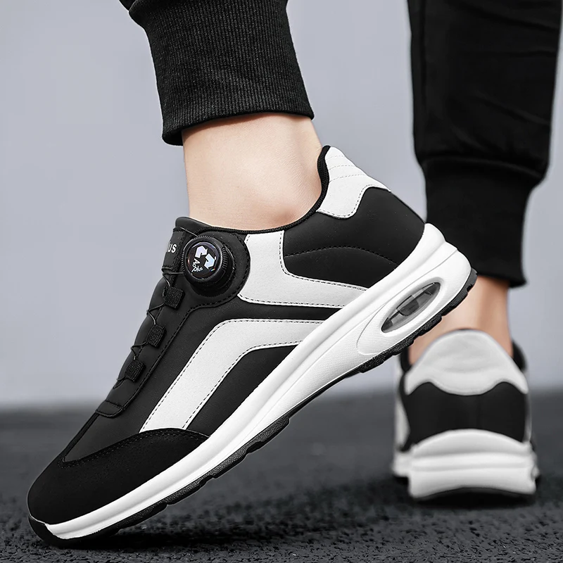 Высокомодная повседневная спортивная обувь для мужчин и женщин. Кожаные туфли с удобным дышащим дизайном Белый и Желтый Высокомодная повседневная спортивная обувь для мужчин и женщин. Кожаные туфли с удобным дышащим дизайном Белый и Желтый