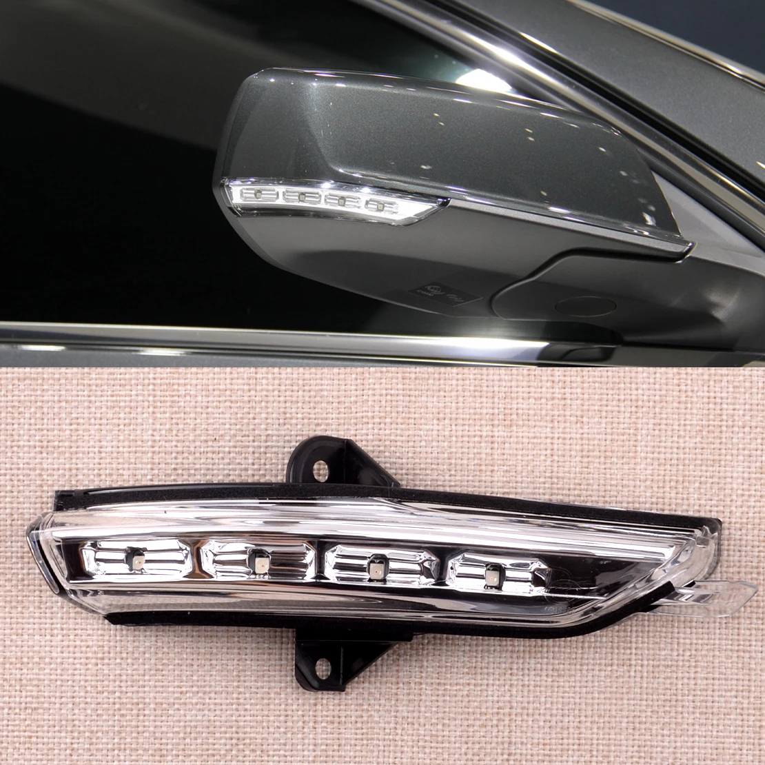 

Правый светодиодный указатель поворота бокового зеркала заднего вида, подходит для Chevrolet Malibu 2013-2015