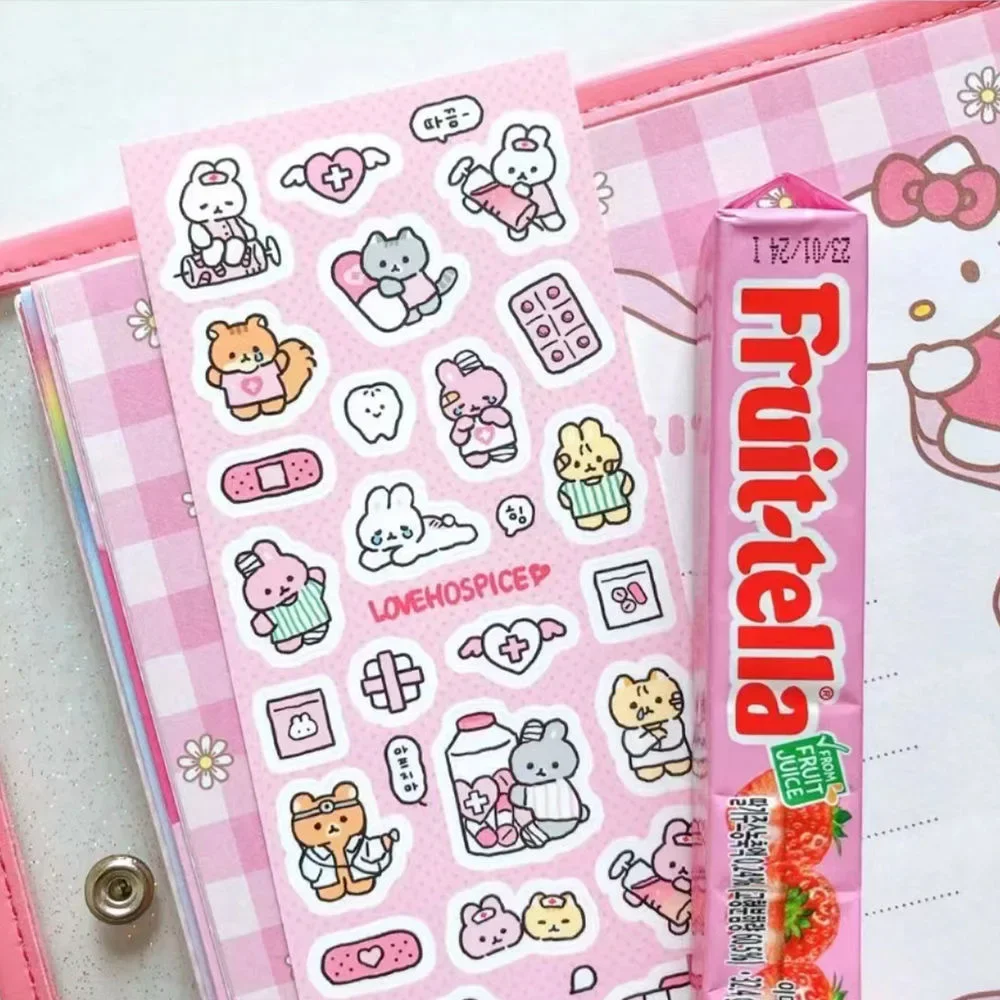 Hand-painted Graffiti Style Cute Rabbit Guka Stickers Cheap Gupan Handbook Stickers Ins High-looking Hot Style