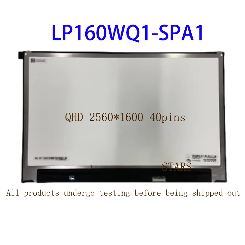 16.0Inch LP160WQ1-SPA1 LP160WQ1 SPA1 For LG Gram LCD Display Screen Matrix Replacement 2560*1600 IPS eDP 40pins