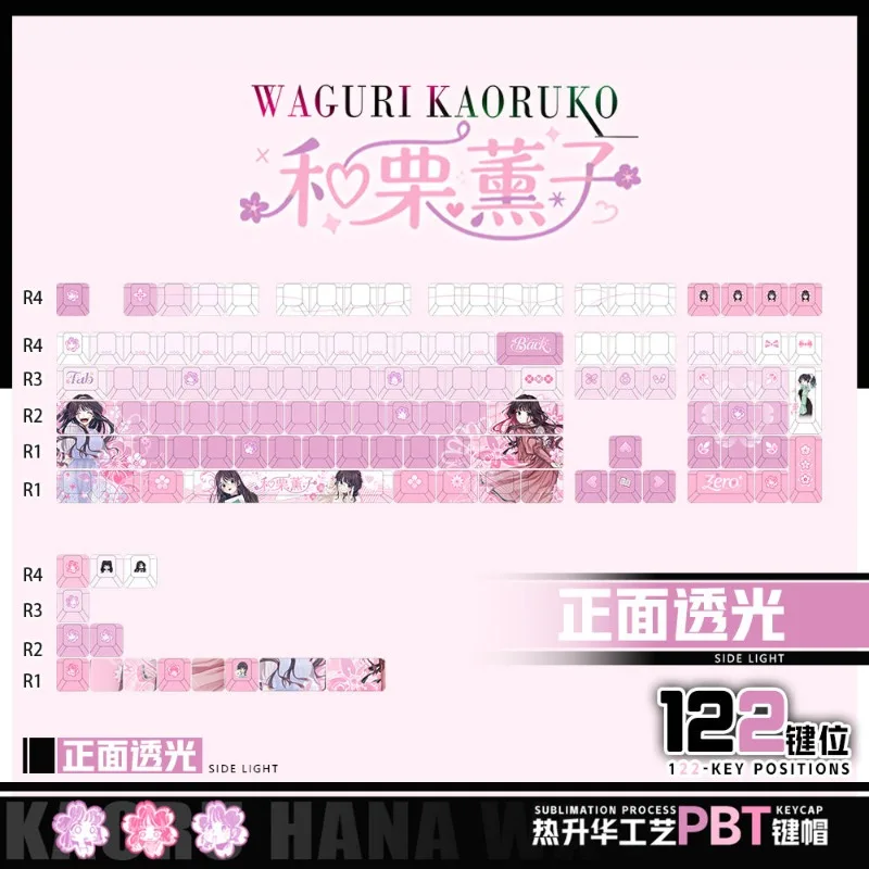 HeLi Xunzi Anime Theme Keycaps Mechanical Keyboard Factory PBT Customized Cute Keycaps PC Game Keyboard Collection Gift Keycaps