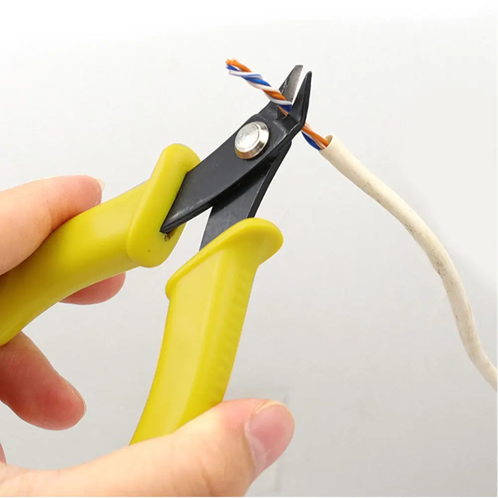 Mini Diagonal Side Cutting Pliers 3.5 inch Cable Wire Flush Cutter for Jewelry Model Making Tools