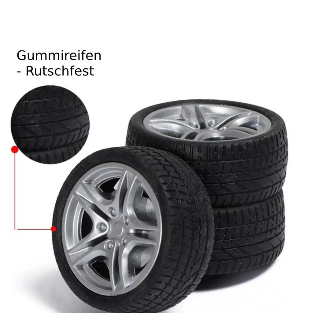 RC Car Rubber Wheel with Plastic Rim Toy Model Tyre Set for Making Universal Vehicle Toys view 6