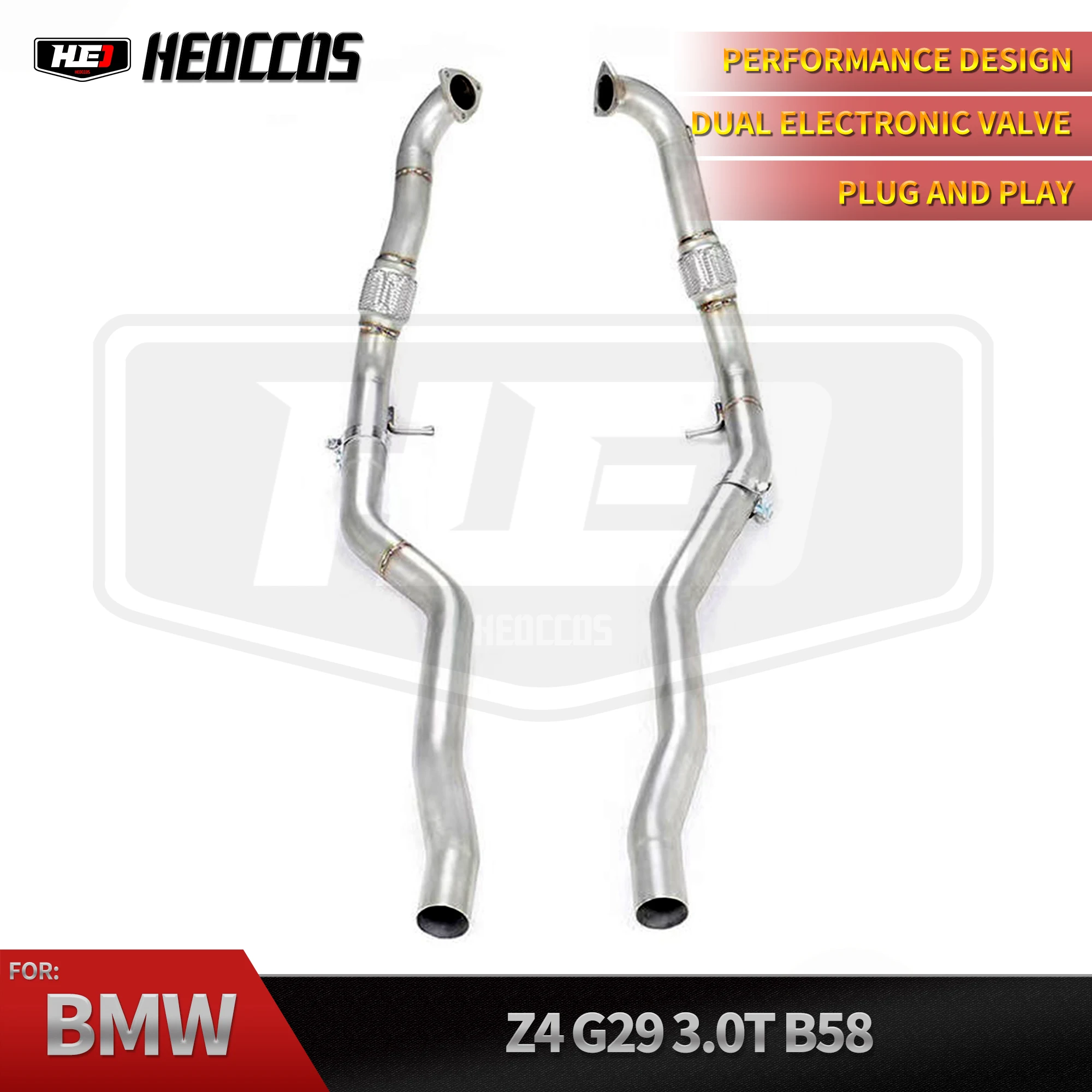 

HEO Factory Highflow Race Downpipe for Audi A4 A5 S4 S5 B9 Stainless Steel OPF Front Pipe High Performance Exhaust Upgrade