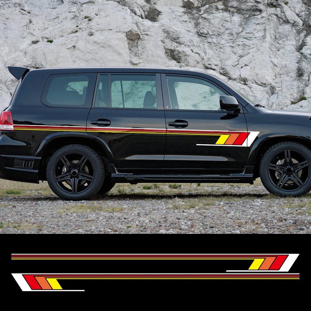 

Car Sticker Modified Sports Body Waist Line Styles Decal Vinyl Decoration Accessories For Toyota Land Cruiser LC70 LC76 LC79 LC8