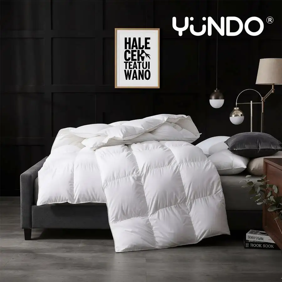 Comforter Duvet Insert - Quilted Comforters King Size, All Season Duvet, GentleSoft Down Alternative Bedding Bla