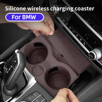 Silicone Car Coaster Centre Cup Holder Pad Auto Styling Accessories For BMW Series 5 G30 G38 G32 6GT G20 G22 G01 G02 G08 X3X4IX3