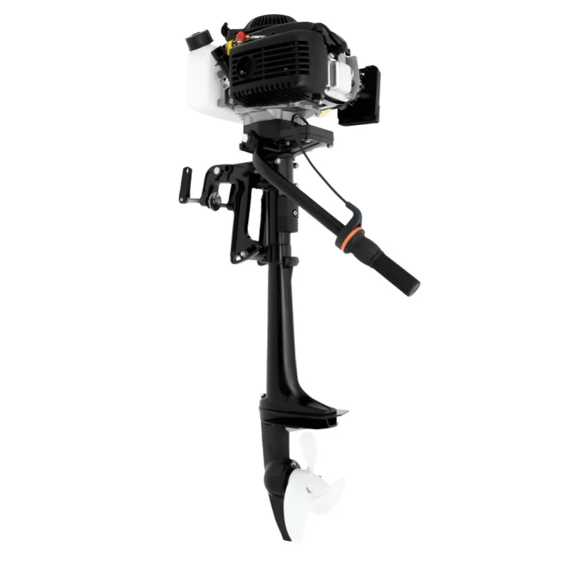 2800W/4PS 4-Takt Manuell Startbarer Außenbordmotor 55cc 4500-5500 U/min CDI-Zündung Außenbordmotor
