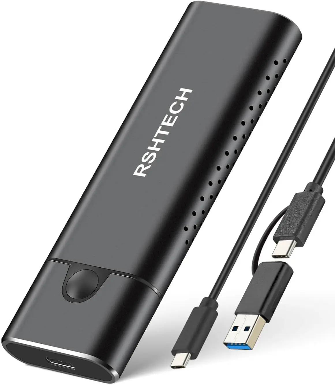 

Корпус RSHTECH M.2 NVMe SSD 10 Гбит/с NVMe SATA SSD Caddy для твердотельных накопителей B+M Key M.2 Алюминиевые внешние корпуса USB 3.2 Gen2 NVMe