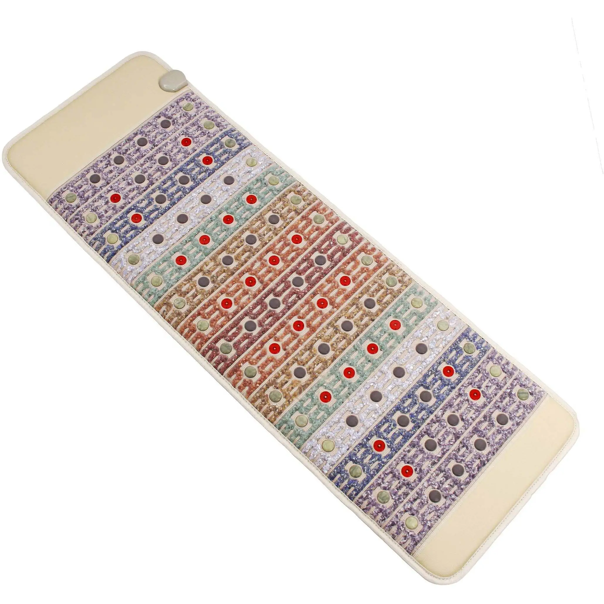 

PEMF Infrared Gemstone Custom Yoga Mats With Ion Therapy For Promoting Skin Wellness Back Massage Machine