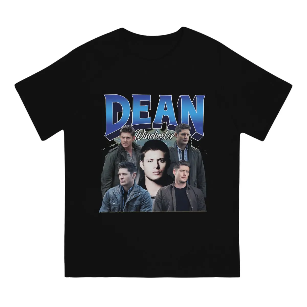 Supernatural TV Newest TShirt for Men Dean Winchester Quotes Round Collar Polyester T Shirt Personalize Birthday Gifts