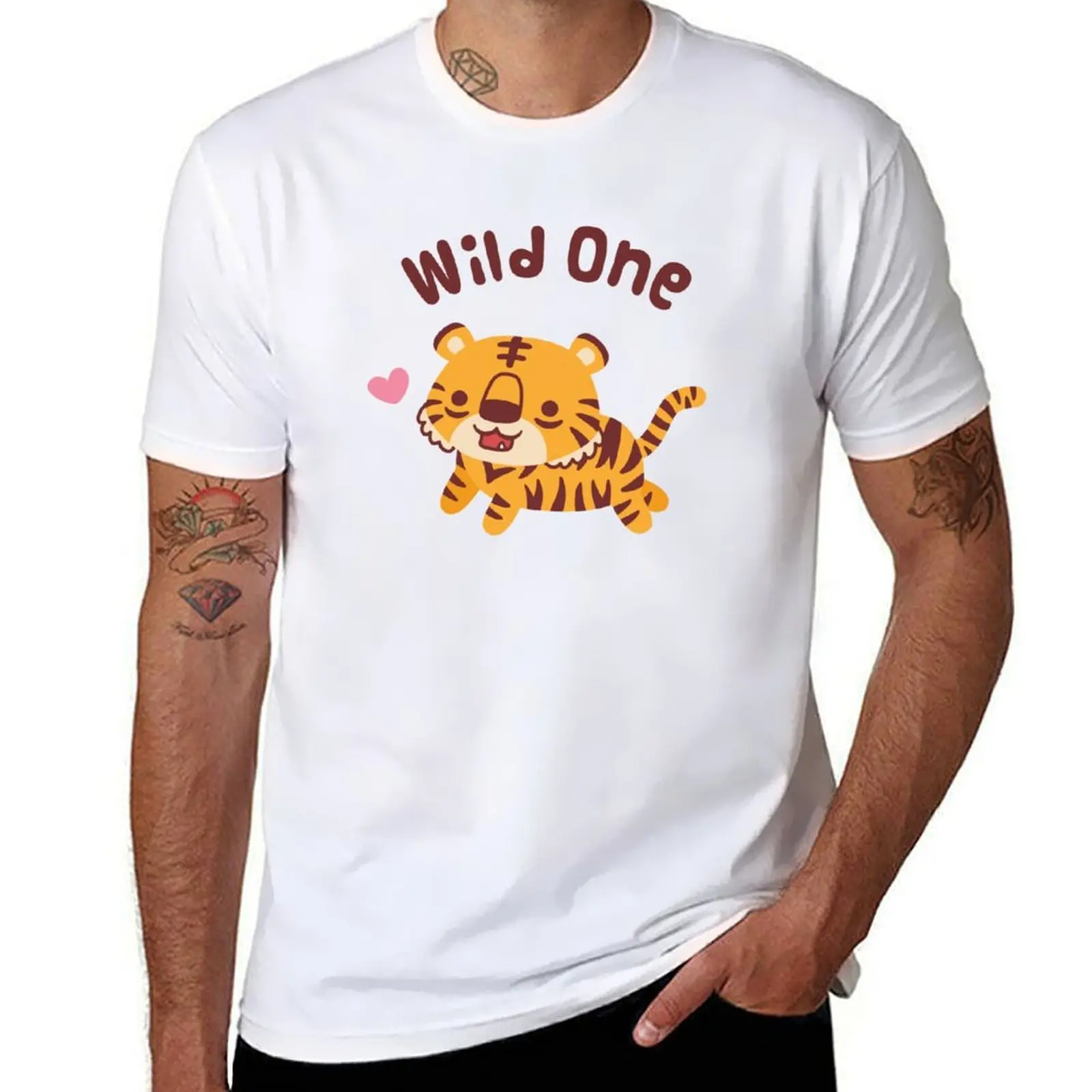 

Cute Little Tiger, Wild One Funny T-Shirt anime t shirts oversize t shirt custom print T-Shirt
