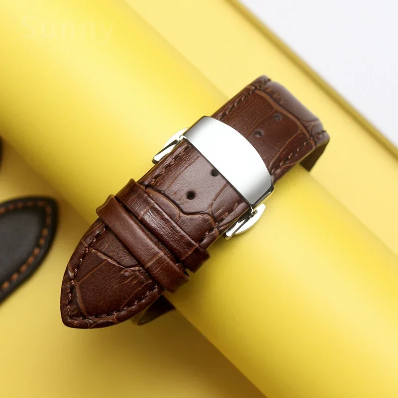 Real Cow Leather Watch Strap for Tissot 1853 Couturier T035 T035428 T035439 T035614 627 Arc Interface Men's Watchband 22 23 24mm