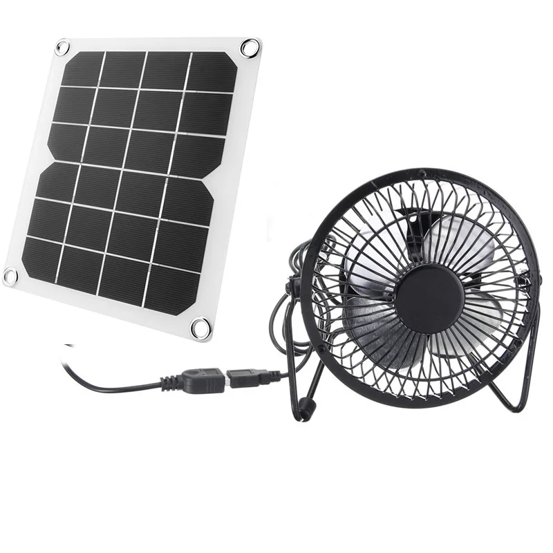 Pannello solare omni-in 6W 6V e ventola solare, ventilazione e ventola di raffreddamento per animali domestici e auto