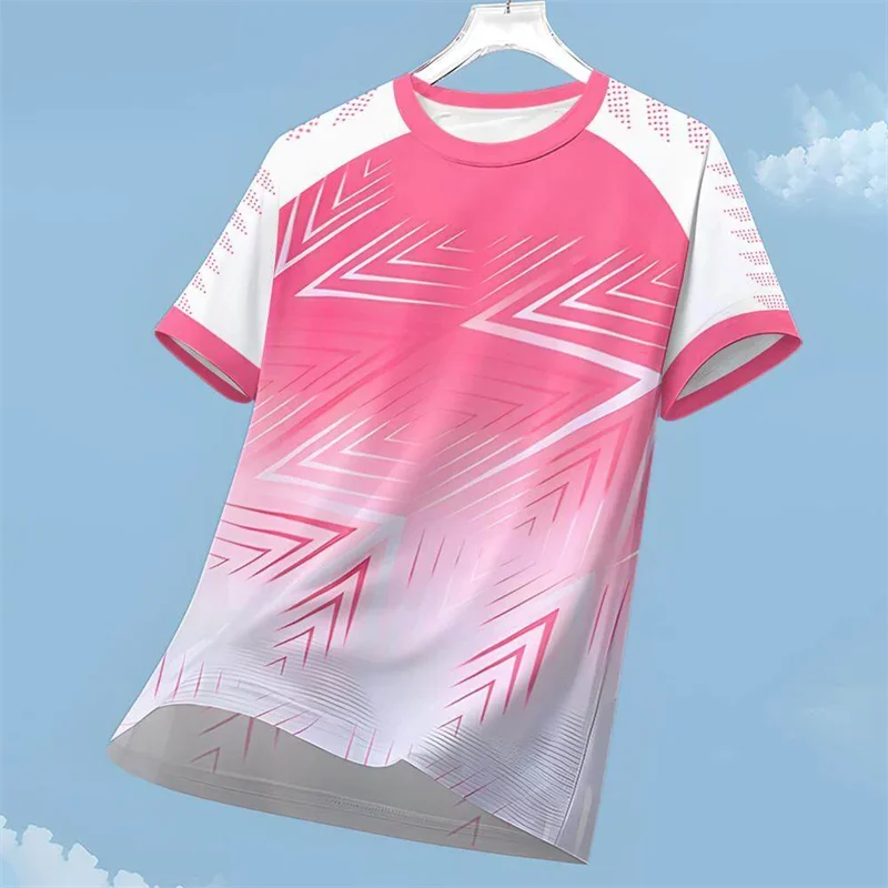Men's Running T Shirt Outdoor Short Sleeve Cooling T-Shirt Quick-Dry Breathable Badminton Sprotswear Fitness Tops Men's Clothing