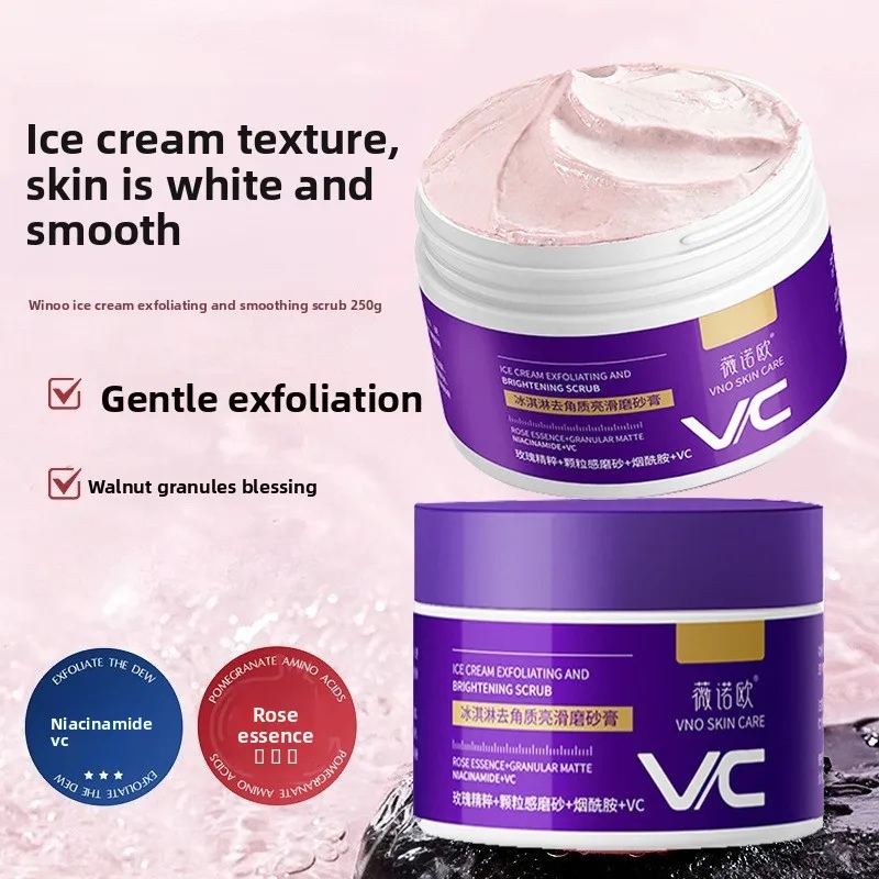 

Niacinamide Body Scrub Whitening & Exfoliating, Moisturizing & Deep Cleansing, Brightening Skin Care Large Jar for Smooth Skin