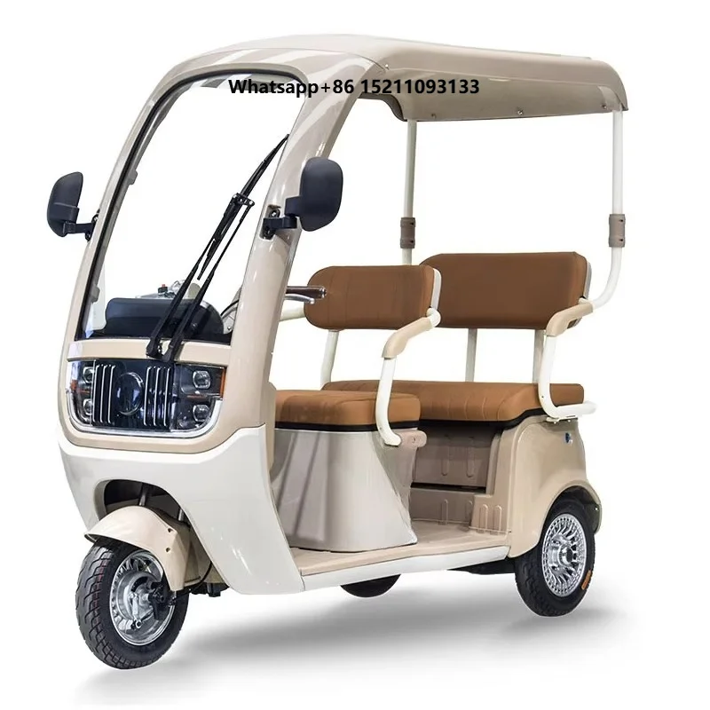 Electric Foldable Open Body 2-Passenger Tricycle