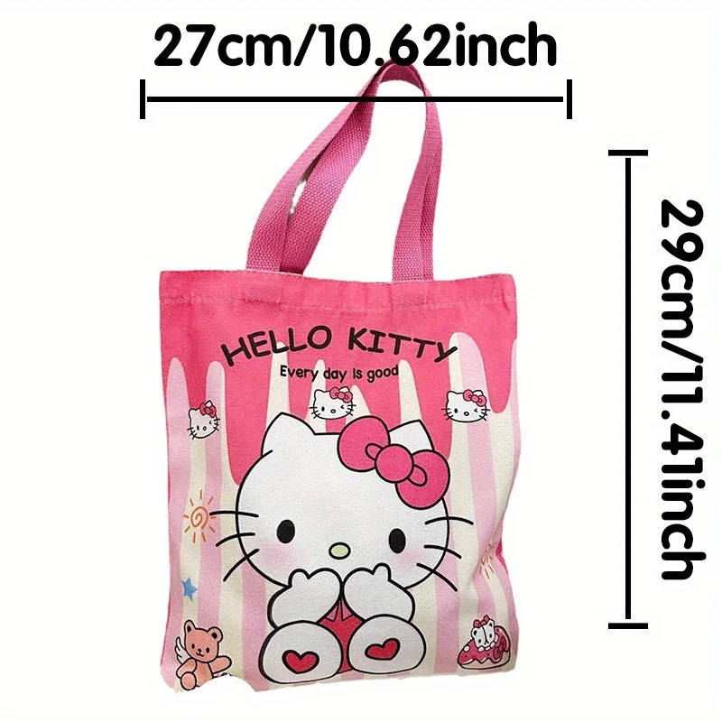 Borsa in tela Sanrio Kurumi, leggera, portatile, di grande capacità, per attività all'aperto
