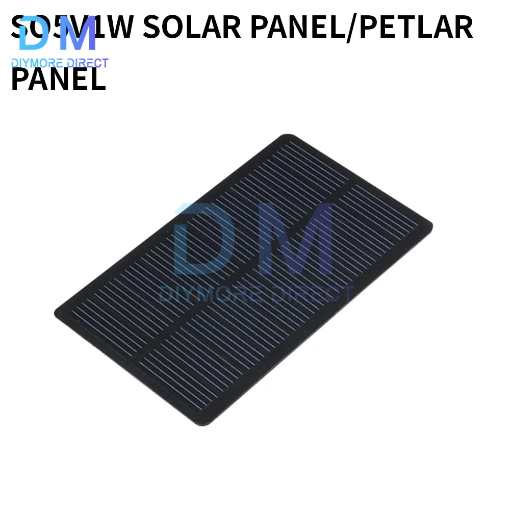 1pc Solar Panel 1W 5V DIY Solar Charger 118X70X2MM for Battery/Mobile Phone Charging Accessories