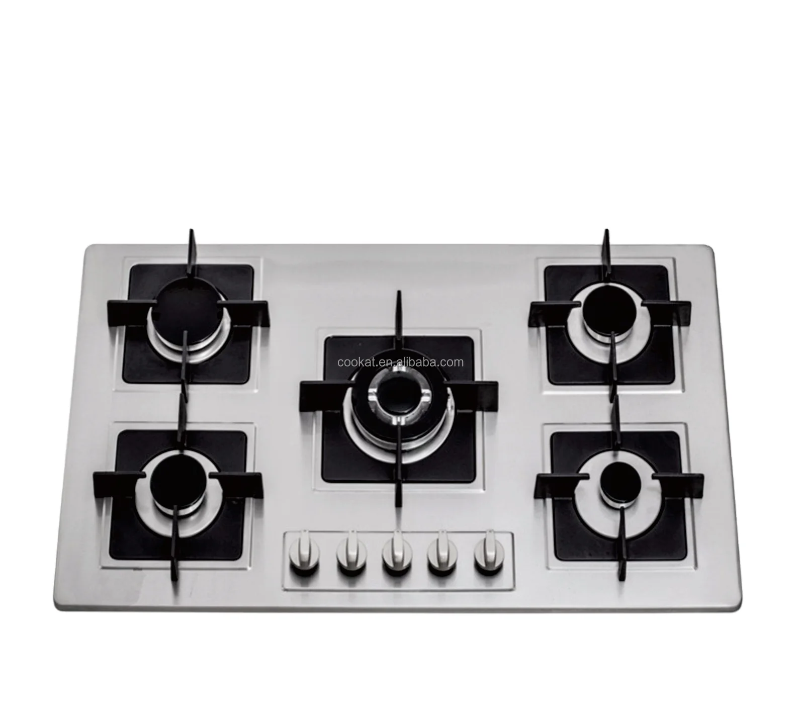 가스 밥솥 5 버너 쿡탑 맞춤형 주방 기기 스테인레스 스틸 표면 전기 경쟁 가전 가격