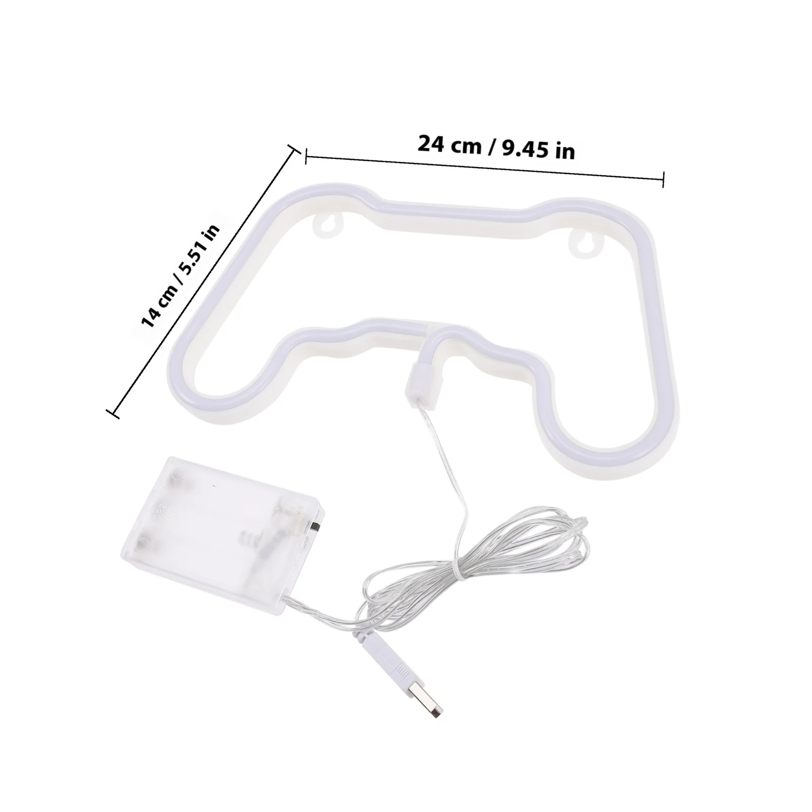 ديكور إضاءة LED بعلامة نيون للتحكم في الألعاب مع تأثير إضاءة فريد من نوعه على شكل إبداعي لغرفة النوم على الحائط ليلاً