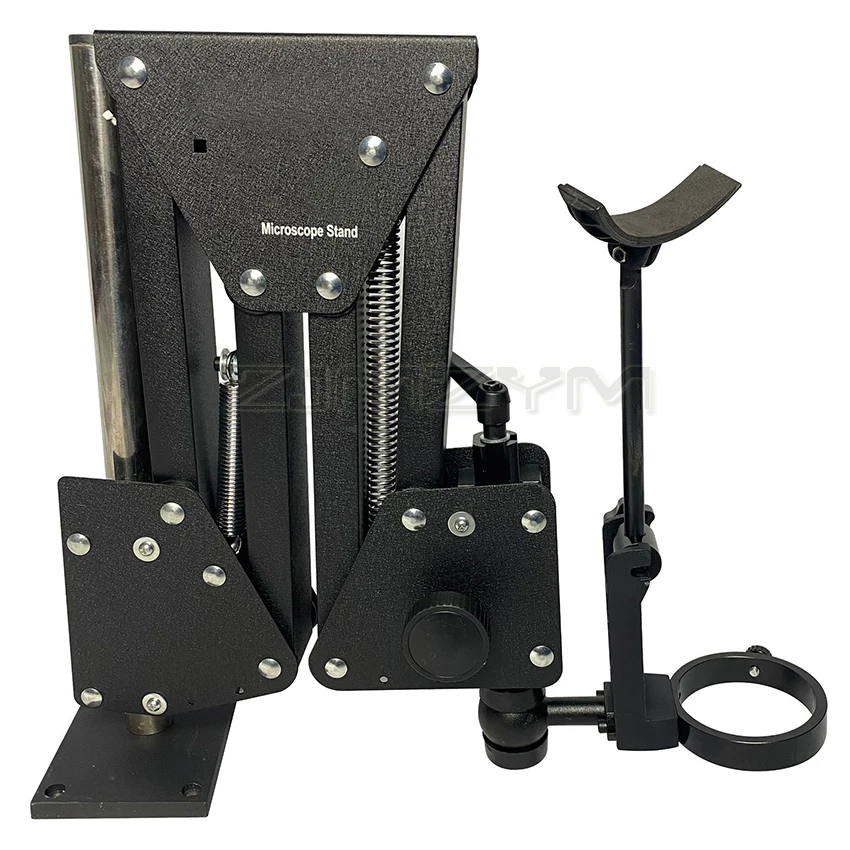 Imagem -03 - Stereo Acrobat Microscópio Stand Suporte Flexível Ferramentas de Jóias Suporte de Lupa 77 mm 85 mm de Diâmetro