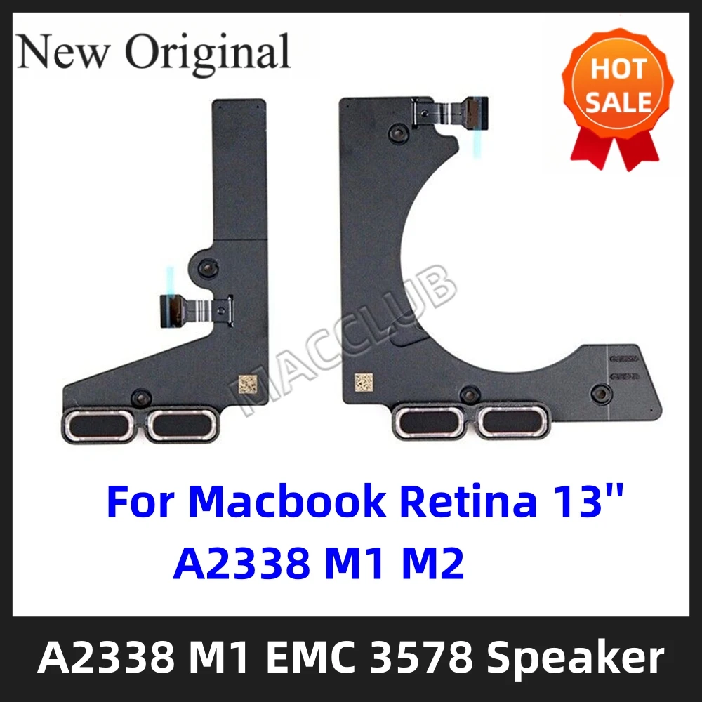 

Laptop A2338 Speaker Set for Macbook Pro 13" Retina A2338 EMC 3578 2020 2021 Year M1 M2 Left and Right internal Speaker Kit