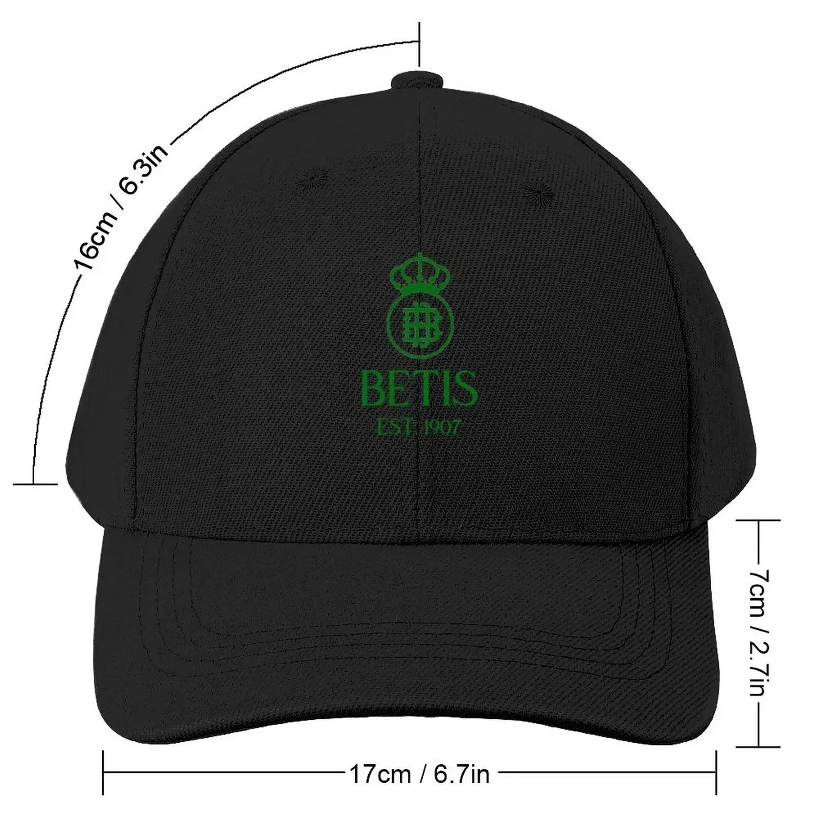 Betis Green 2 Baseball Cap Hat Luxury Brand Cosplay Hat Baseball Cap Women's 2025 Men's