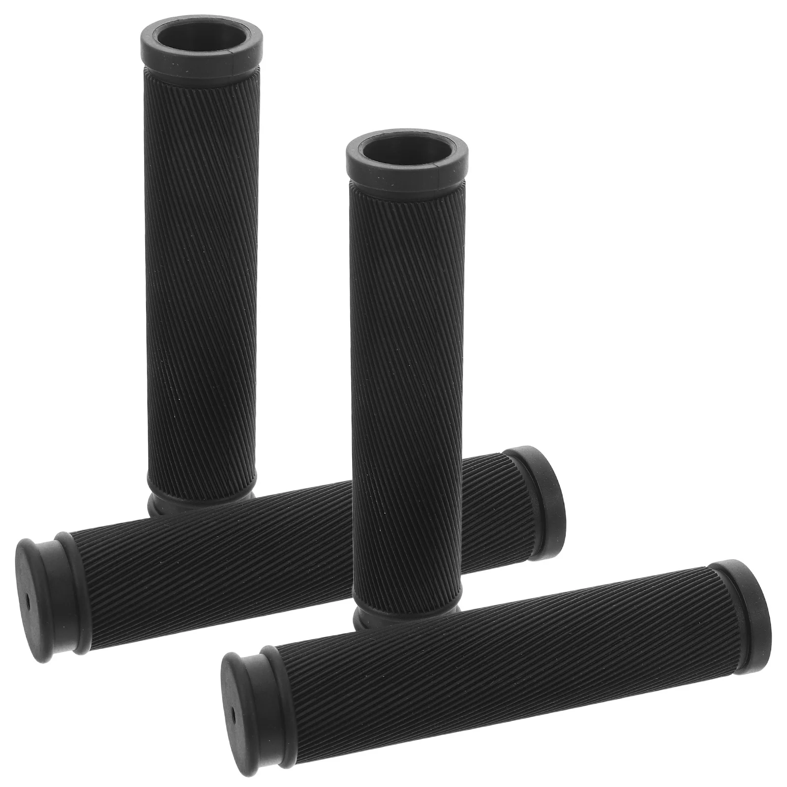 

2Pair Bicycle Handle Grips Rubber Mountain Bike Handlebar Grips Anti-Slip Comfortable Ergonomic Design for Long Rides and