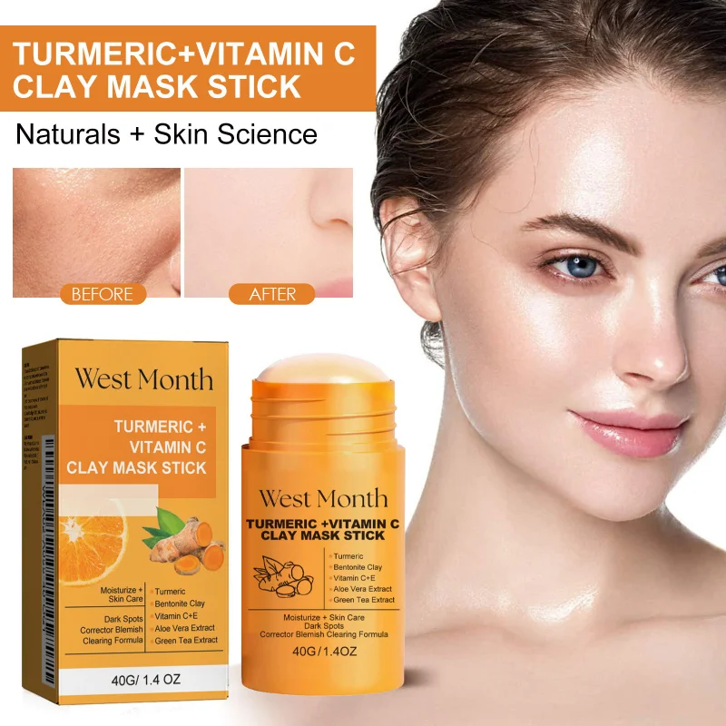 

Ginger Clay Brightening Mask Stick Deep Cleansing Shrinking Pores Brightening Skin Tone Applicable Mud Mask Facial Care