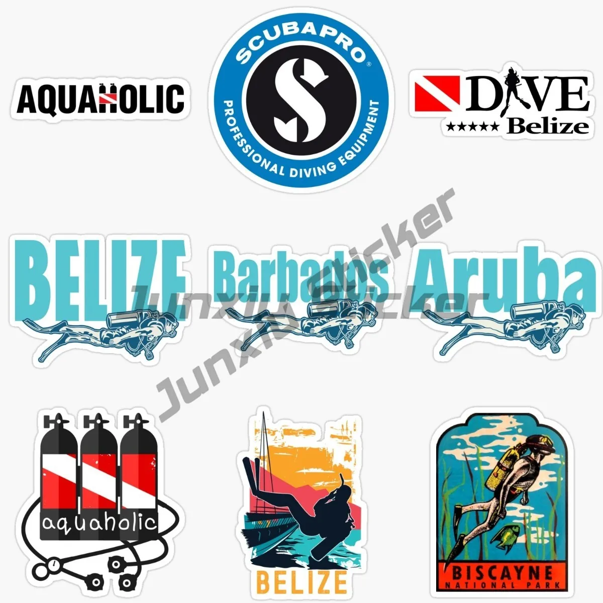 Scuba Diving Diver Flag Motorcycle Bicycle Scooter Kayak Motorcycle Scooter Surfboard Bicycle Helmet Vinyl Waterproof Decal