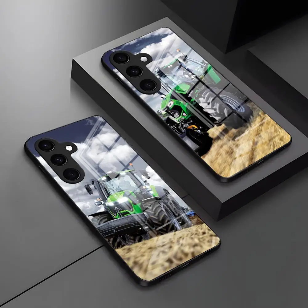 Funda de teléfono Tractor-Deutz Fahr para Samsung A52 A71 A21 A54 A20 S25 Galaxy A34 A14 A32 S24 S23 S22 S21 S20 FE cubierta de cristal