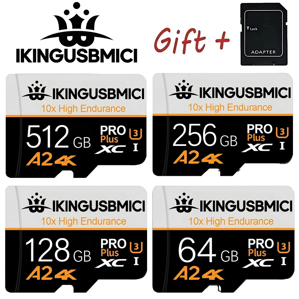 Original Memory Card TF Cards Micro SD Card SD Cards 32GB 256GB 512GB Ultra HD Dustproof Class 10 U3 for GoPro Gaming