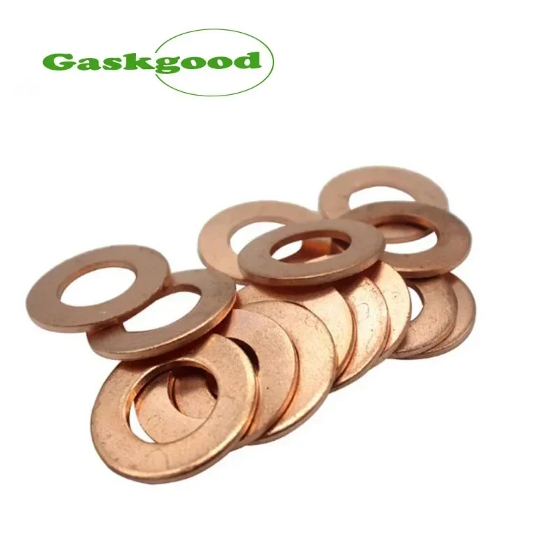 10/20Pcs Copper Crush Washer M6-M23 Sealing Ring Gasket For Oil Drain Plug Fuel Line Hydraulic Pipe