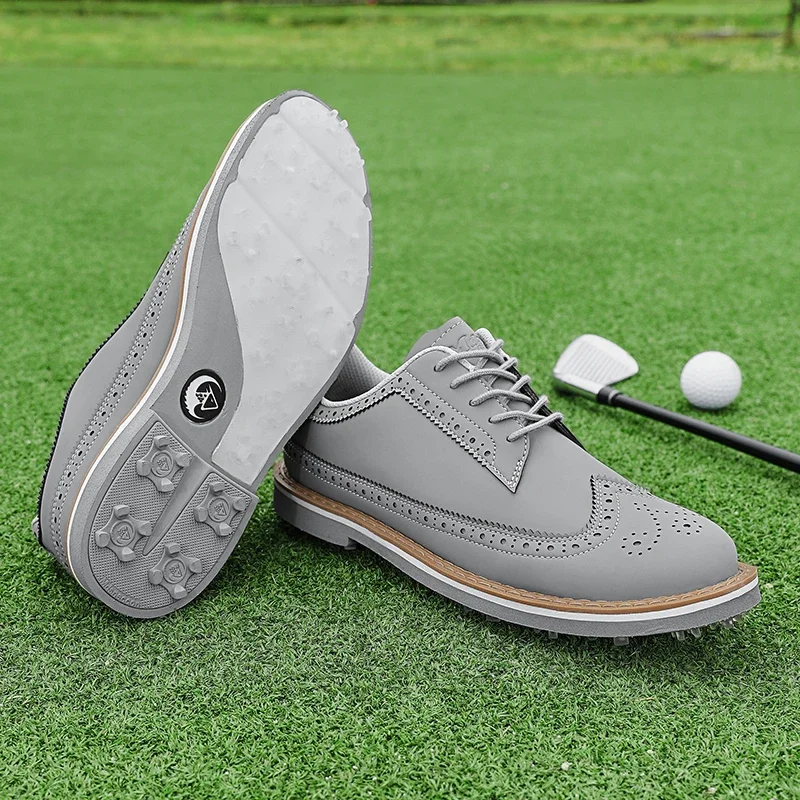 Golf Shoes Men New Professional Golf Footwears Breathable Golfers Anti Slip Outdoor Walking Sneakers Blue Color Lightweight