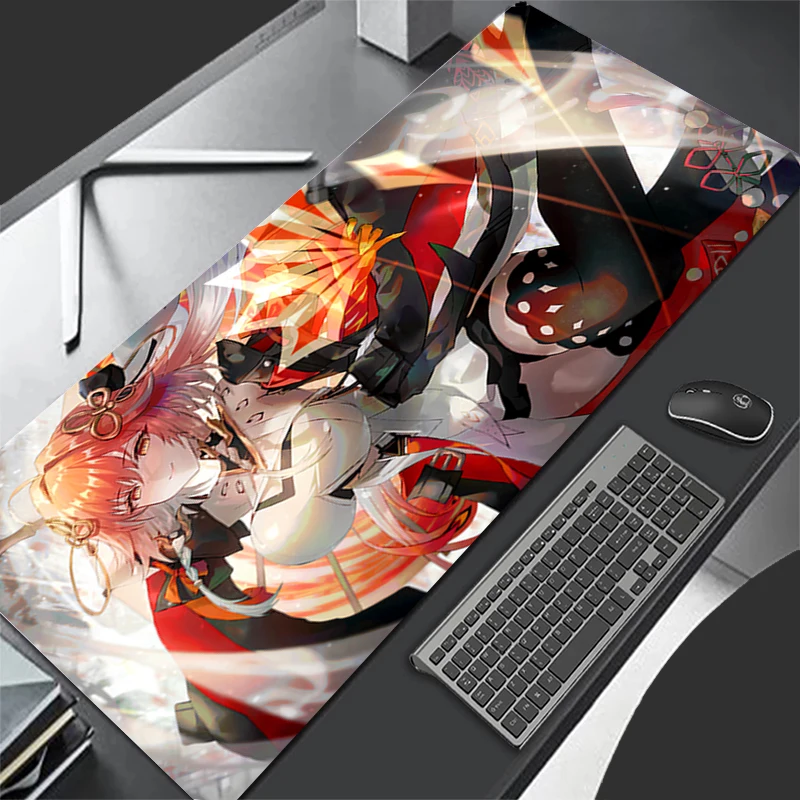 

Mousepad Computer Gaming Accessories Keyboard Pad Office PC Rubber Mouse Pad Decoracion Wuthering Waves Changli Desk Mouse Mat