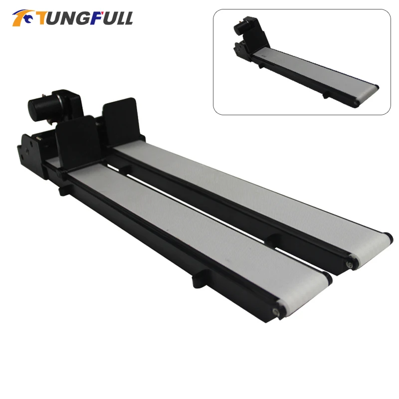 

Mini Cargo Conveyor 24V 504MM 532MM Belt Vending Machine Grocery Pickup Contactless Table Top Belt Conveyor No Power