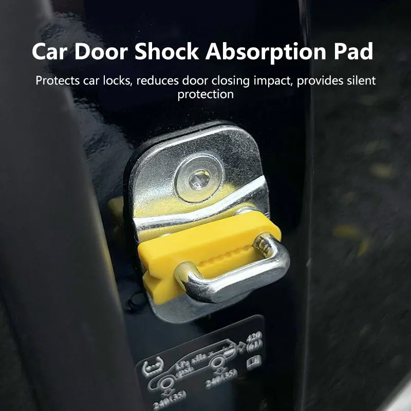 Car Door Shock Absorber Universal Car Door Buckle Soundproof Deadener Damper Cushion Anti-Vibration Buffer Pad