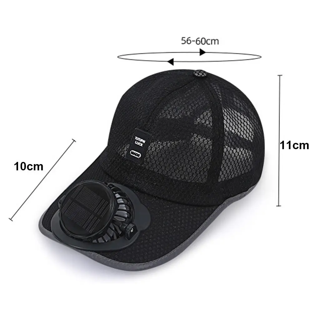 Fashion Breathable Solar Fan Hat USB Charging Quick Dry Sun Protection Caps Baseball Cap Outdoor