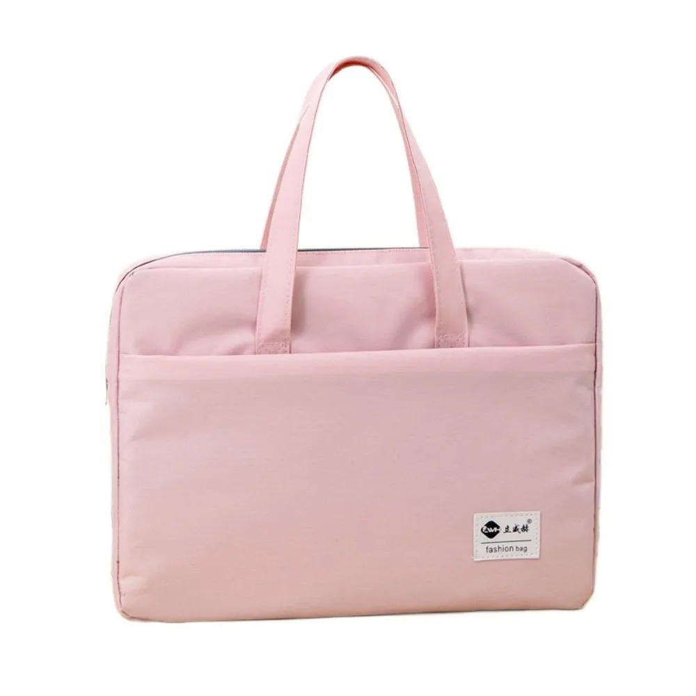 Large Capacity Document Storage Bag Double Layer Oxford Cloth Book Storage Bag Waterproof with Handle A4 File Organizer Travel