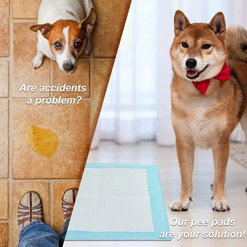 [EU-Lager] 100 Stück Haustierwindeln 45*60cm Katzen- und Hundewindeln Super Saugfähige Haustierwindel Hundeurinmatte Schnell Trocknende Einweg-Urinunterlage – Detail 2