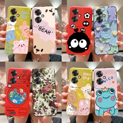 For OPPO Reno 11F 5G Case CPH2603 Shockproof Bumper Stylish Pattern Phone Case For OPPO Reno11 F Reno 11F 5g Silicone Back Cover
