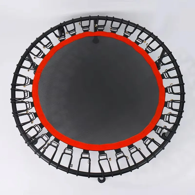 Mini Fitness Equipment Jumping Indoor Household High Elastic Rope Clip Round Shape Trampoline Bed For Adults