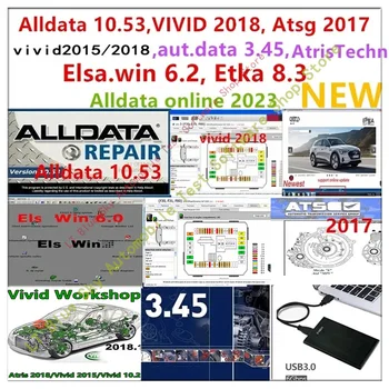 Autodata ELSAWIN ATSG Etka Ksuite KTG Ecus Datasheet Lambda Software 3 in 1 for Automotive Diagnostic 2017+