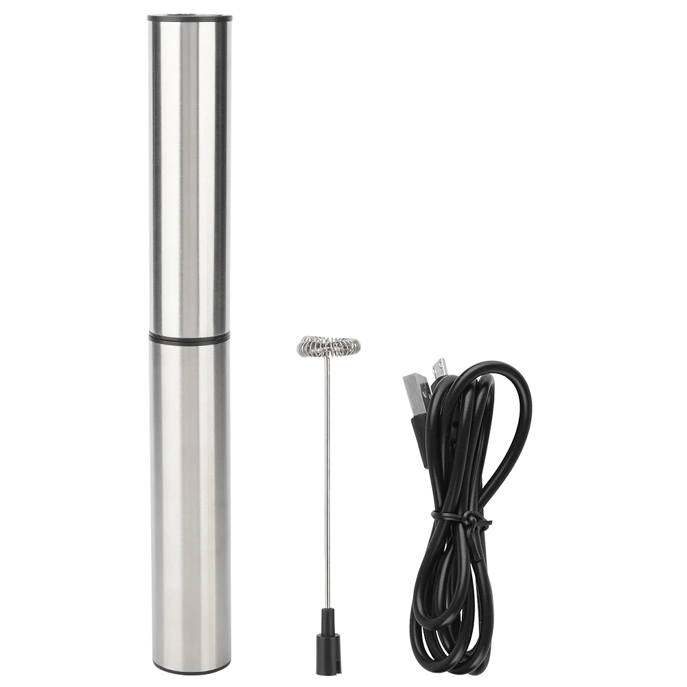 

USB Rechargeable Electric Egg Beater Milk Coffee Tea Stir Bar Automatic Milk Frother Tool