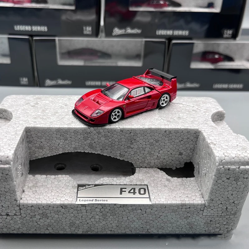 SH In Stock 1:64 F40 LM Opened Hood Diecast Diorama Car Model Collection Miniature Carros Toys Stance Hunters