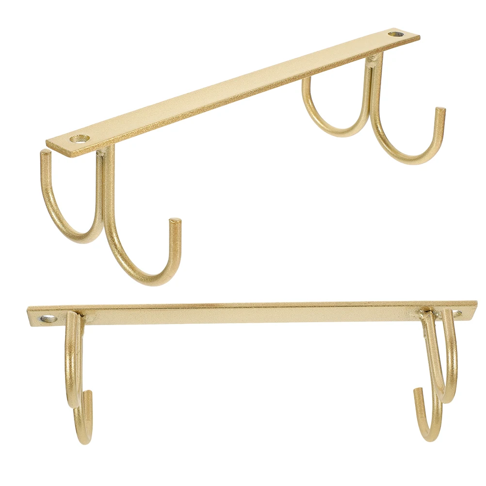 

2Pcs Hooks Cup Holder under Kitchen Cabinet Coffee Mug Hangers Bracket ganizer Spacesaving Iron Material Multifunctional Use