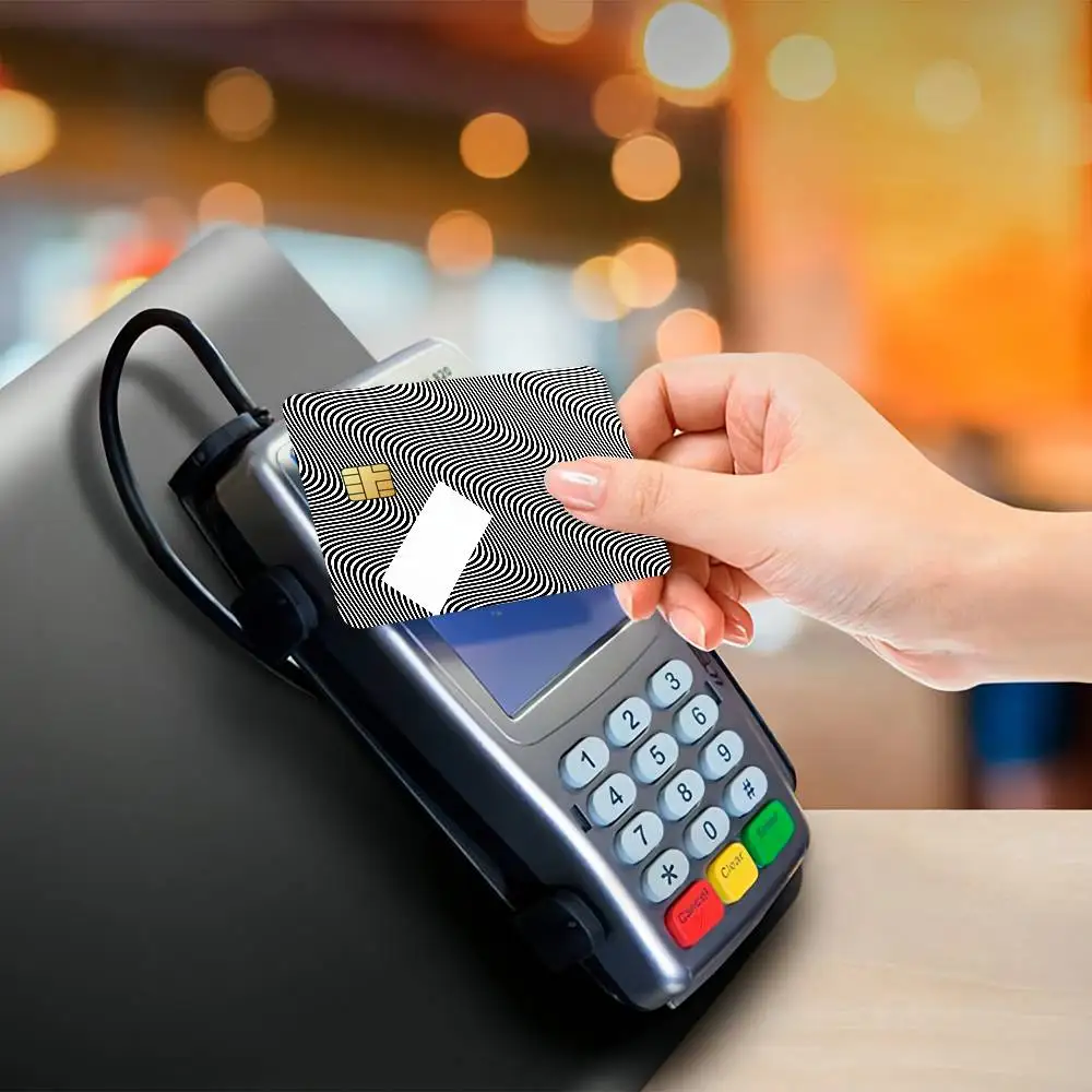 ملصقات بطاقات Singer Jamie xx In Wave غطاء جلدي مقاوم للماء مكون من 4 قطع من ملصقات بطاقات الائتمان والديكور الأمامي لتمرير البنك