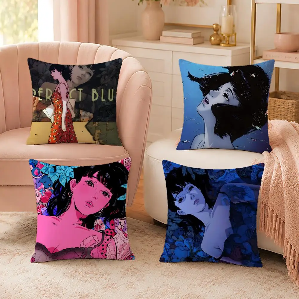 Klassischer Anime P-Perfect BlueS Kissenbezug Weicher Hautfreundlicher Wolkenähnlicher Komfort-Kissenbezug für Sofa Bett Sitz